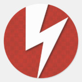 Blitzschlag Runder Aufkleber (Vorderseite)