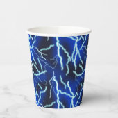 Blitzschlag-Strom-Gewitter-Nacht-Himmel Pappbecher (Links)