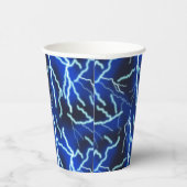 Blitzschlag-Strom-Gewitter-Nacht-Himmel Pappbecher (Rechts)