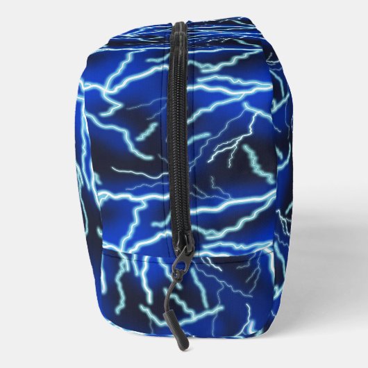 Blitzschlag-Strom-Gewitter-Nacht-Himmel Waschbeutel (Rechts)