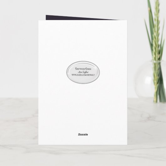 Blitzschlag Sturm Denken Sie an Sie Karte (Rückseite)