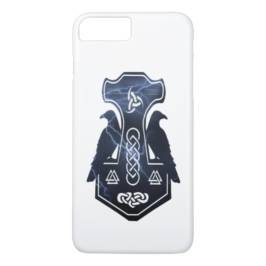 Blitzschlag Thors Hammer Case-Mate iPhone Hülle (Rückseite)
