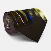Blitzschlag über Chicago River Neck Tie Krawatte (Gerollt)