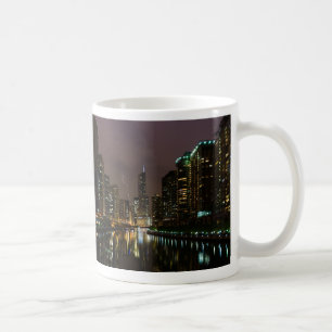 Blitzschlag über die Kaffee-Tasse des Chicago Rive Kaffeetasse