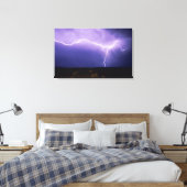 Blitzschlag über Wüste, Big Bend Leinwanddruck (Insitu (Schlafzimmer))