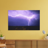 Blitzschlag über Wüste, Big Bend Leinwanddruck (Insitu (Wohnzimmer))