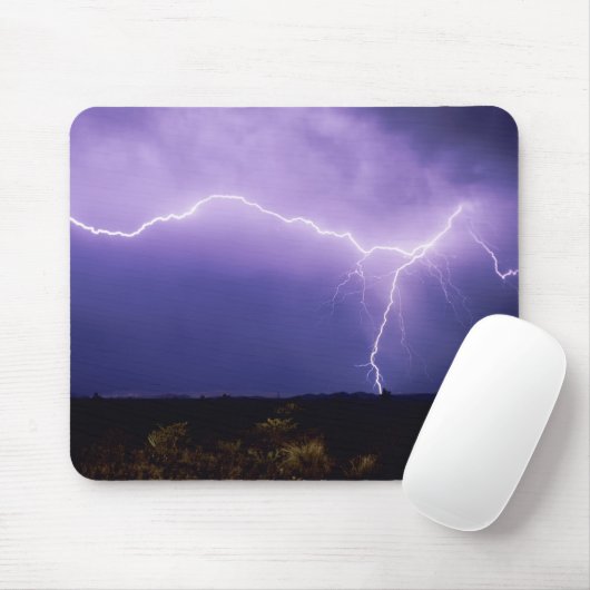 Blitzschlag über Wüste, Big Bend Mousepad (Mit Mouse)