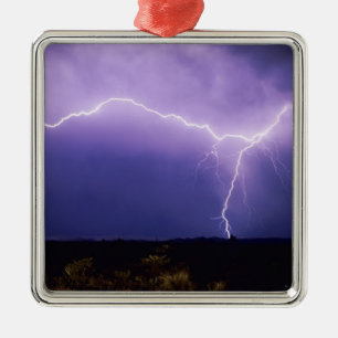 Blitzschlag über Wüste, Big Bend Ornament Aus Metall