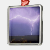 Blitzschlag über Wüste, Big Bend Ornament Aus Metall (Links)
