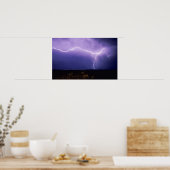 Blitzschlag über Wüste, Big Bend Poster (Küche)