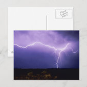 Blitzschlag über Wüste, Big Bend Postkarte (Vorne/Hinten)