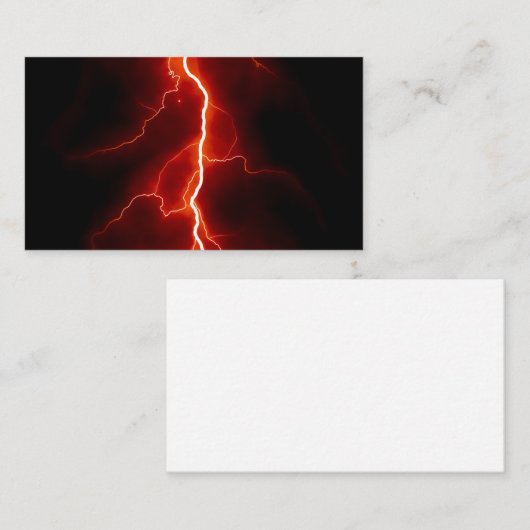 Blitzschlag Visitenkarte (Vorne/Hinten)