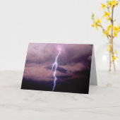 Blitzschlag während Gewitter Karte (Gelbe Blume)