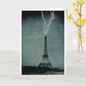 Blitzschläge der Eiffelturm, 1902 Karte (Gelbe Blume)