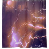 Blitzschläge Duschvorhang (Vorderseite)