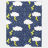 Blitzschläge Gewitter Fleecedecke (Vorderseite)