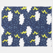 Blitzschläge Gewitter Fleecedecke (Vorderseite (Horizontal))