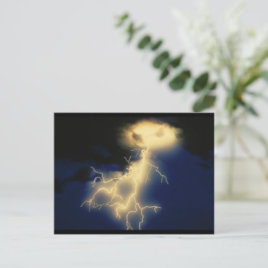 Blitzschläge Postkarte (Stehend Vorderseite)