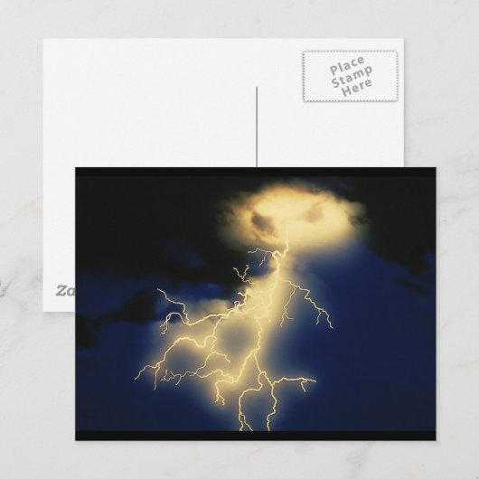 Blitzschläge Postkarte (Vorne/Hinten)