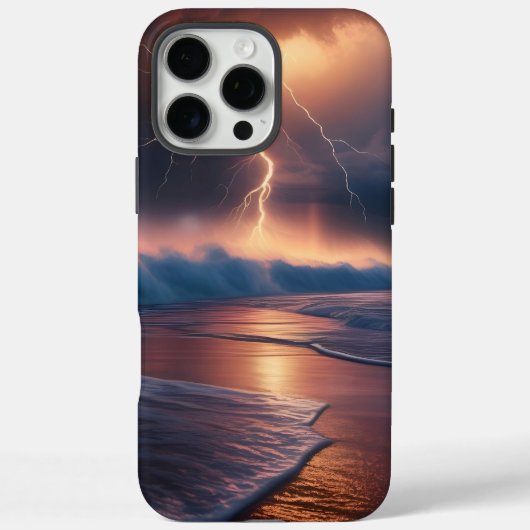Blitzschlagstrand zwei Case-Mate iPhone hülle (Rückseite)