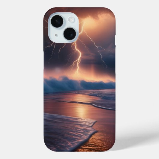 Blitzschlagstrand zwei Case-Mate iPhone hülle (Rückseite)