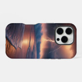 Blitzschlagstrand zwei iPhone hülle (Rückseite (Horizontal))