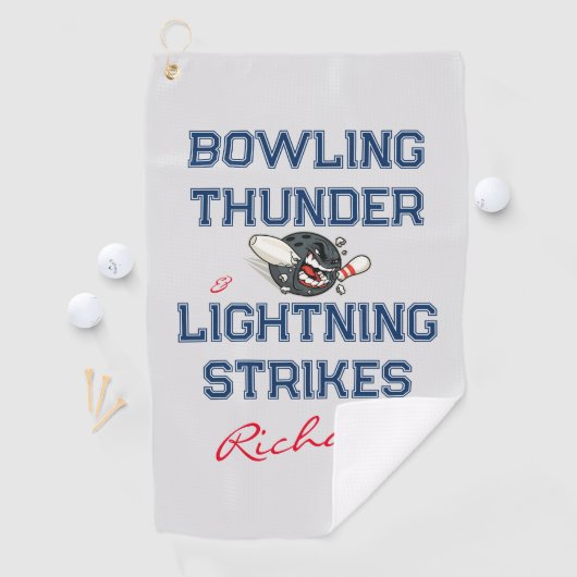 Blitzschlagzähne Custom Unisex Bowling Handtuch (Insitu)