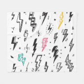 Blitzschrauben, handgezeichnet Doodle-Set. Fleecedecke (Vorderseite (Horizontal))