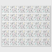 Blitzschrauben, handgezeichnet Doodle-Set. Geschenkpapier (Flach)