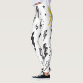 Blitzschrauben, handgezeichnet Doodle-Set. Leggings (Links)