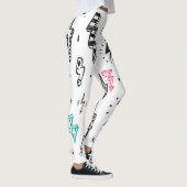Blitzschrauben, handgezeichnet Doodle-Set. Leggings (Rechts)