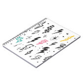Blitzschrauben, handgezeichnet Doodle-Set. Notizblock (Linke Seite)