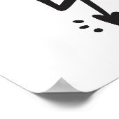 Blitzschrauben, handgezeichnet Doodle-Set. Poster (Ecke)