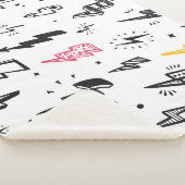 Blitzschrauben, handgezeichnet Doodle-Set. Sherpadecke (3/4)