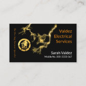 Blitzschrauben mit Zuhause-Draht Visitenkarte (Vorderseite)