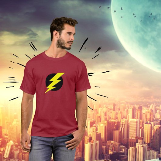 Blitzstrahl des Blitzlicht-Power-T-Shirts T-Shirt