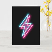 Blitzstrahl-Neon-Strom Karte (Gelbe Blume)