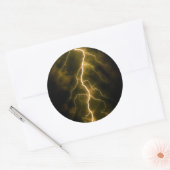 Blitzstrahl Runder Aufkleber (Umschlag)