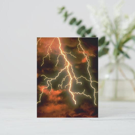 Blitzstruktur Postkarte (Stehend Vorderseite)