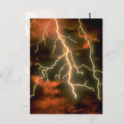 Blitzstruktur Postkarte (Vorne/Hinten)