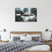 Blitzstürm Leinwanddruck (Insitu (Schlafzimmer))
