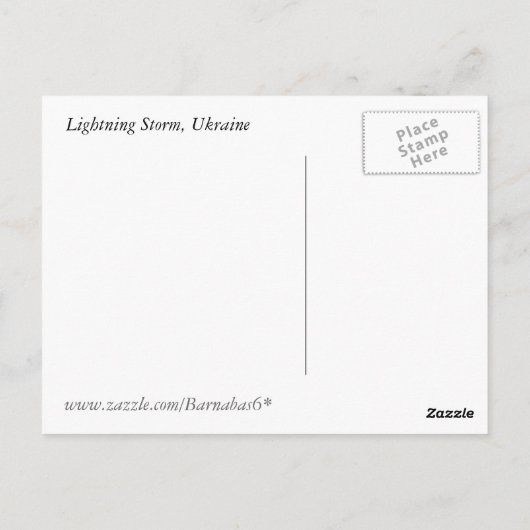 Blitzstürm Postkarte (Rückseite)