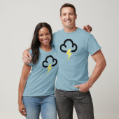 Blitzstürm: Symbol für Retrowettervorhersage T-Shirt (Unisex)