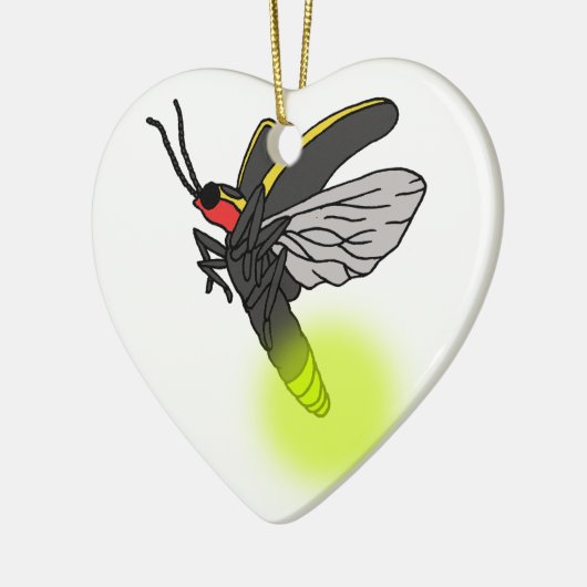 Blitzwanzenflug 2 beleuchtet keramik ornament (Links)