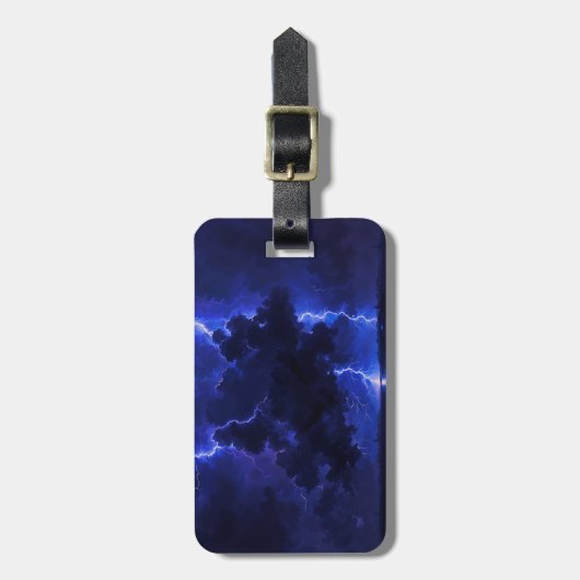 Blitzwolke Gepäckanhänger (Vorderseite vertikal)