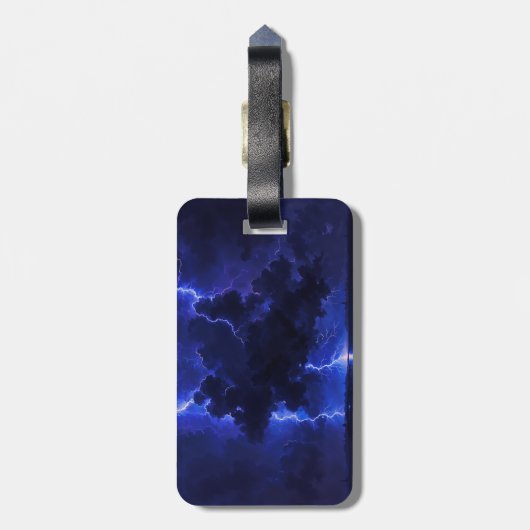 Blitzwolke Gepäckanhänger (Rückseite vertikal)