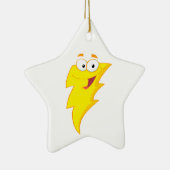 Blitzzeichen des albernen niedlichen Cartoon Keramik Ornament (Rechts)