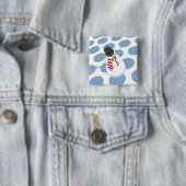 Bliz the Snowman Dotman White Button (Beispiel)