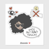 Blize, aber keine Touch Aufkleber (transparent) (Blatt)