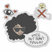 Blize, aber keine Touch Aufkleber (transparent) (Vorderseite)